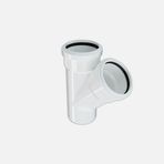 Hakan Boru 50x50 mm 45 Beyaz Pvc-U Çatal Borusu