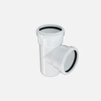 Hakan Boru 75x75 mm Beyaz 87 Pvc Çatal Borusu