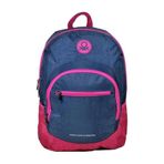 Hakan Çanta 96007 United Color Of Benetton Üç Bölmeli Okul Sırt Çantası Gri Pembe