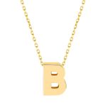 Hakan Mücevherat Minimal 0.7Mm B Harfli Kolye 14 Ayar Altın