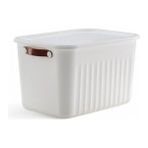 Hakay Dekoratif Kapaklı Kutu, 35X25X22 cm Ölçülerinde, 15 Litre Saklama Alanı