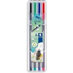 Hakay Ergonomik Üçgen Fineliner Kalem Seti, Klasik Renkler, 0.3 Mm, 4'lü - 41 Delft Blue
