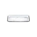 Hakay Kurşunsuz Kristal Dikdörtgen Tatlı Tabağı, 2'li Set, 22CM x 12CM
