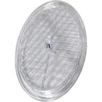 Hakay Şeffaf Doğalgaz Havalandırma Cam Menfez Kapağı - 18 cm Çap