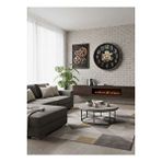 Hakdekor Aydınlatma Çarklı Siyah- Bakır Duvar Saati 50x50 Cm Modern Pleksi Renksiz