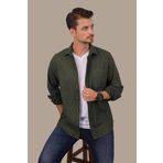 Haki Düz Oversize Oduncu Hediye Kutulu Erkek Gömlek L