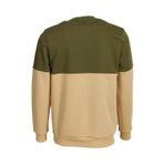 Haki Erkek Bisiklet Yaka Logo Nakışlı 3 İplik Çift Renk Sweatshirt NCS JEANS 1624 HAKİ XL