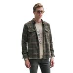 Haki Erkek Oduncu Gömlek Ön Cepli Slim Fit Gömlek NCS JEANS 7219 HAKİ S
