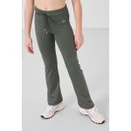 Haki Esnek Standart Fit Basic Performans Ispanyol Paça Kız Çocuk Tayt - 75193 - 12 - 13 Yaş