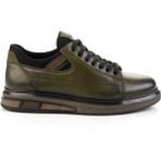 Haki Hakiki Deri Erkek Sneaker E01398142843