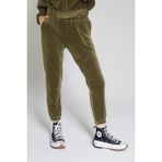Haki Kadın Kadife Jogger Pantolon - Vale - S