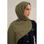 Haki Link Desen Bambu Cotton Şal 49