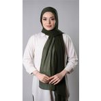 Haki Pratik Hazır Geçmeli Şal Şifon Kumaş Hijab Bone 3009_09
