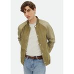 Haki Regular Fit Dik Yaka Casual Süet Deri Mont - 2XL