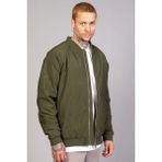 Haki Regular Fit /krinkıl Kumaş Içi Kapitone Pilot Erkek Ceket (Ilkbahar-Sonbahar-Kış) - XL