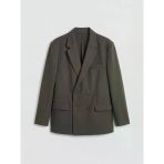Haki Standart Kalıp Erkek Blazer Ceket
