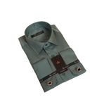 Haki Yeşil Klasik Kesim Micro Kumaş Kol Düğmeli Regular Fit Erkek Gömlek - 190-19
