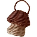 Hakici Rattan Bambu Çıngırak / Marakas Bebek Odası Dekoru - Ekru
