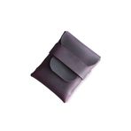 Hakiki Crazy Deri Kartlık – Dikişsiz Geçmeli Tasarım, 6–8 Kart Kapasiteli, Minimal Cüzdan, El Yapımı, Mor Renk (7,5 x 10,5 cm)