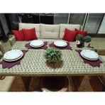 Hakiki Deri Amerikan Servis – 40X30 cm | Klasik Form, Modern Zarafet 1 Adet - 40 x 30 cm - Bordo