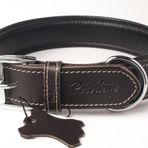 Hakiki Deri Köpek Boyun Tasması M Kahverengi 3X38-47 cm