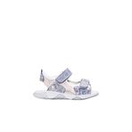 Hakiki Deri Unisex Çocuk Klasik Sandalet 006BA001 Mavi Saten 23