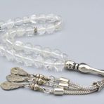 Hakiki Doğal Kristal Kuvars Taşı Tesbih 8.5 Mm