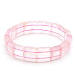 HAKİKİ DOĞAL PEMBE KUVARS BİLEKLİK 1.KALİTE 003