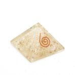 Hakiki Doğal Selenit Taşı Orgonit Piramit 32 Gram