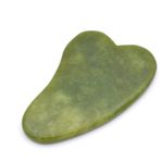 HAKİKİ DOĞAL YEŞİM TAŞI GUA SHA YÜZ BAKIMI 1.KALİTE DOĞAL TAŞ