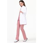 Hakim Yaka 85 cm Doktor Hemşire Öğretmen Önlüğü (Kadın), Beyaz - 2XL