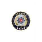 Hakkari Polis Kol Arması 3D Plastik Tpu, Yeni Tip, Cırtlı, Standart Ölçü, 1.Sınıf Kalite