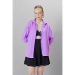 Hakke Oversize Uzun Basic Gömlek - Lila - 34