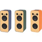 Hakopro 130W Ekstra Bass 9000 Mah Mikrofonlu Lacivert Deri Hoparlör H704L
