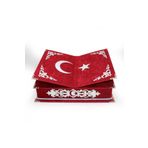 Haktan Yayın Dağıtım Ahşap Rahleli Ay Yıldızlı Kadife Kuranı Kerim + Inci Tesbih