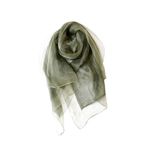 HALAHAI Atkı Şal Eşarp İpek Yün Eşarp Kadın Şal Sarar İnce Çift Katmanlı Seyahat Atkıları Kış Boyun Atkıları Atkısı (Color : Green, Size : 200 * 70cm)