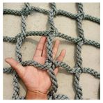Halat Ağı, Çocuk Tırmanma Ağı - Açık Hava Oyun Alanları, Salıncaklar ve Kaya Yapıları için Güvenlik Ağı, 6 mm Halat Merdivenli Hamak - 1 x 8 m (3,3 x 24 cm)