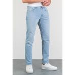 Halat's Erkek MICHAEL Slim Fit Likralı Jean Pantolon Buz Mavi Düz Desenli Pamuk-Elastan - 36 - 32
