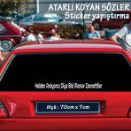 Halden Anliyoruz Atarli Ukala Turkce Sarki Anlamli Sozler - Cam Yazilari Sticker Etiket Yapistirma