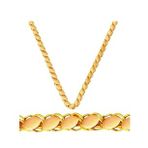 Halep Pullu Arpa Zincir 3 mm 14 Ayar Altın Kolye