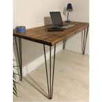 Halevia Doğal Ahşap Çalışma Masası Ahşap Masa - 60 x 140 - Ceviz