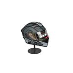 Half - 902 Güneş Vizörlü Çene Açılır Kask H1 Grey (Şeffaf Vizörlü)