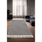 Halı Cool Gri Sahra Kaymaz Yıkanabilir Saçaklı Kaymaz Yolluk Kilim Salon Halısı Modelleri
