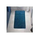 Halı Kapında Kaymaz Taban Su Emici Banyo Paspası 57x97 cm Mavi – Yıkanabilir Yumuşak Shaggy Halı Paspas Modern