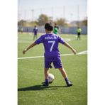 Halı Saha Forma Çocuk Beyaz Çoraplı Mor Ronaldo 2017 Real Madrid Alt Üst Takım Şortlu - 7 - 8 Yaş - Mor - 573