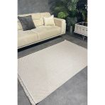Halı sepeti Luxess Dizayn 1063 Bej Kaymaz Taban Kesme Yolluk Mutfak Halısı Modern Salon Halısı Diğer