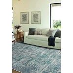 Halı sepeti Madrid 1005 Mavi Halı Kilim Kaymaz Taban Salon Mutfak Kesme Yolluk Makine Halısı Diğer