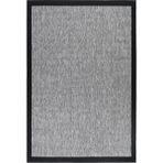 Halı Sepeti Noa Sisal SL19 Siyah - Gri Kaydırmaz, Leke Tutmayan Yıkanabilir Salon Mutfak Halısı - 80 x 250 cm