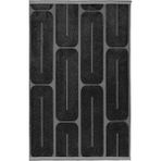 Halı Sepeti Opela EN304 Antrasit Yumuşak Dokulu Iskandinav Bohem Tozumaz Salon Oturma Yolluk - 100 x 350 cm
