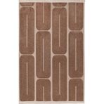 Halı Sepeti Opela EN304 Kahverengi Yumuşak Dokulu Iskandinav Bohem Tozumaz Salon Oturma Yolluk - 80 x 250 cm